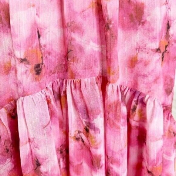 NWT MISA Los Angeles Sastra Mini Halter Dress Abstract Floral Size M - Picture 6 of 11